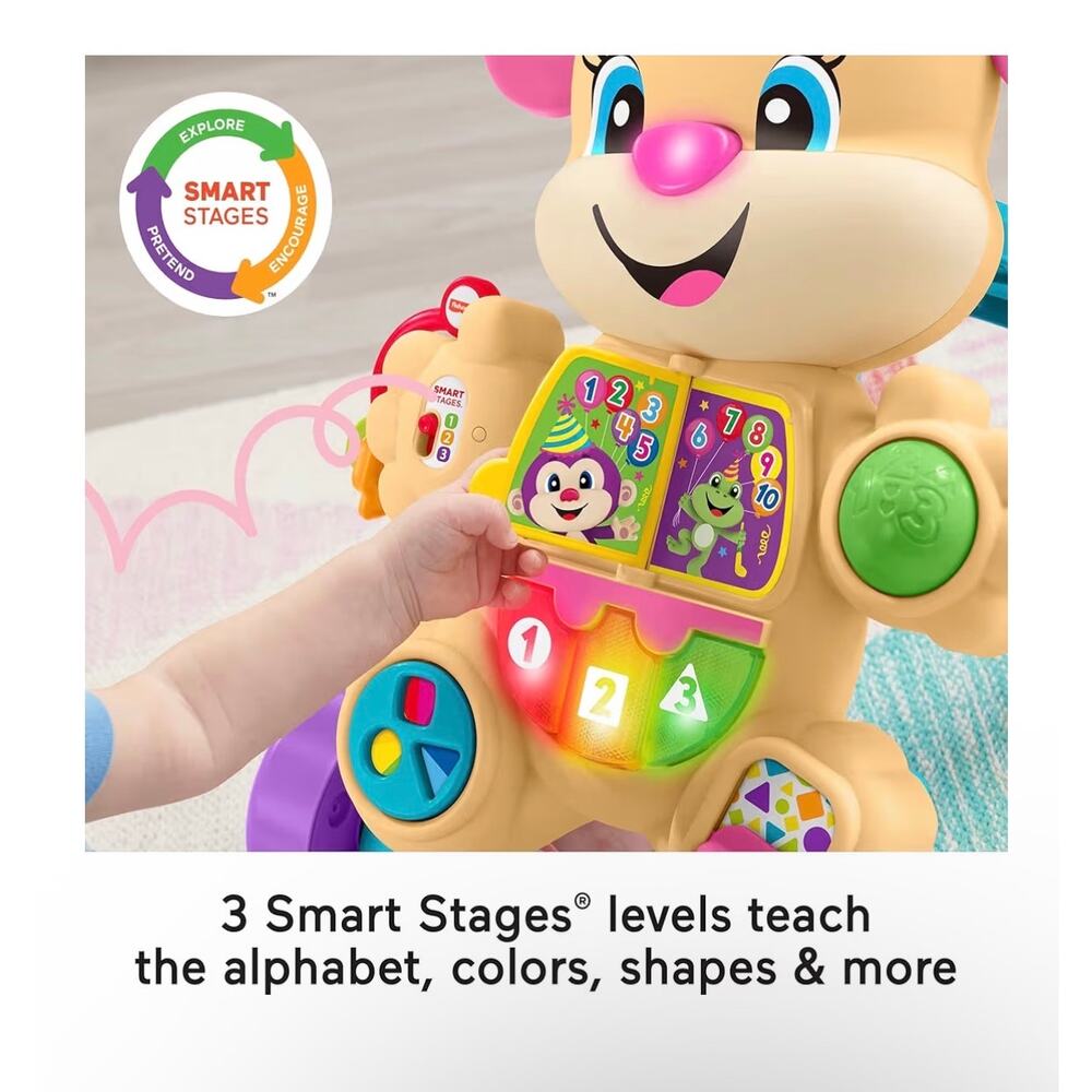 Fisher-Price Baby Toy Laugh & Learn Smart Stages Sis Walker w Educational Music - Picture 3 of 6